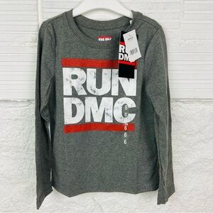 NWT RUN DMC gray long sleeve band shirt size 6